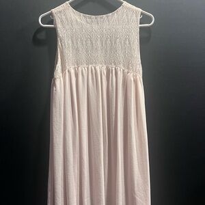 PinkyOtto Elegant Cream Layered Dress
